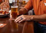 Texas Longhorns Ring | Blue & Silver Ring | Customizable