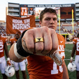 Texas Longhorns Ring | Matte Gold Ring | UT Wedding Band