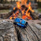 Texas Longhorns Ring | Blue & Silver Ring | Customizable