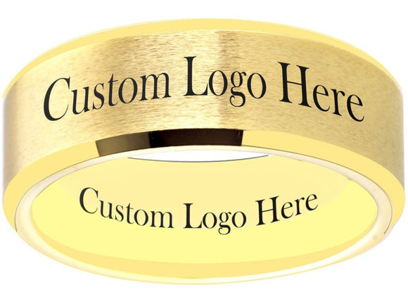Gold Ring Custom Wedding Band - Customize it! Sizes 6-13 #custom #ring
