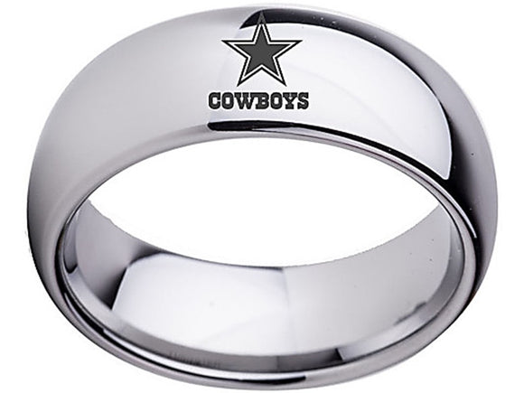 Dallas Cowboys ring 8mm silver ring NFL football #dallas #cowboys #nfl