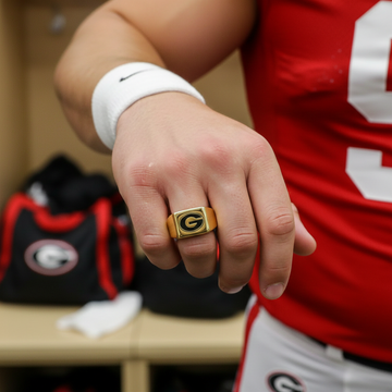 Georgia Bulldogs Ring Bulldogs Logo Ring Gold #uga #bulldogs