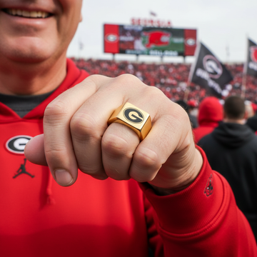 Georgia Bulldogs Ring Bulldogs Logo Ring Gold #uga #bulldogs