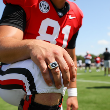Georgia Bulldogs Ring Bulldogs Logo Ring Silver #uga #bulldogs