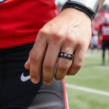 Georgia Bulldogs Ring | Black & Gold Wedding Band | Sizes 6 - 13