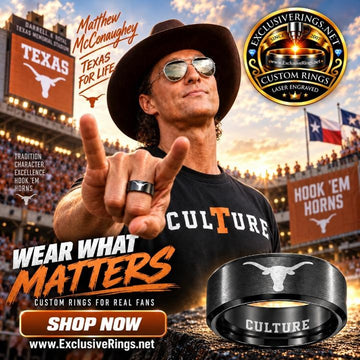 Texas Longhorns Ring | Matte Black | UT Culture RIng