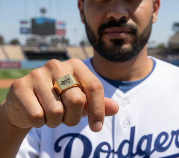 Shohei Ohtani LA Dodgers Gold Titanium Ring - Sizes 8 - 12 #Dodgers